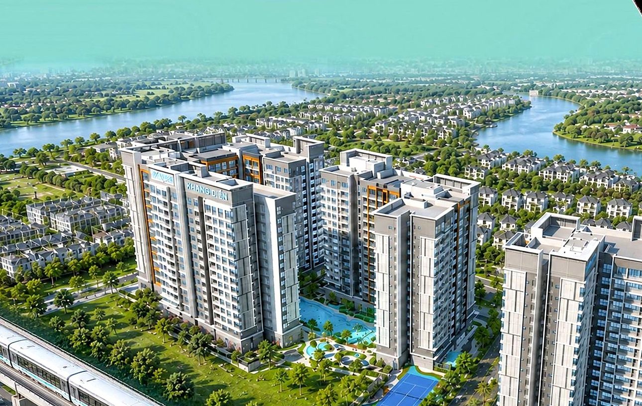 Phối cảnh tổng thể dự án Gladia Heights ven sông, TP.HCM