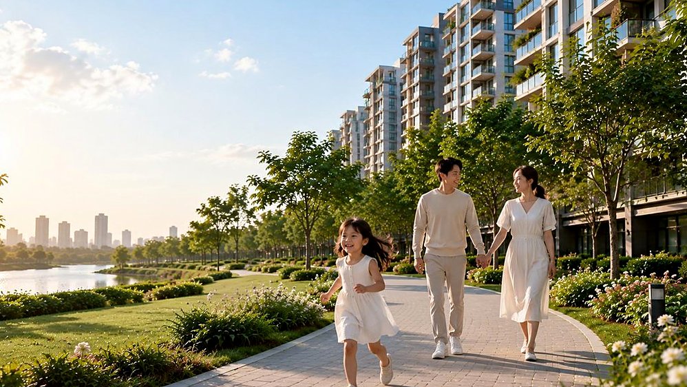 Cảnh quan ven sông Gladia Heights